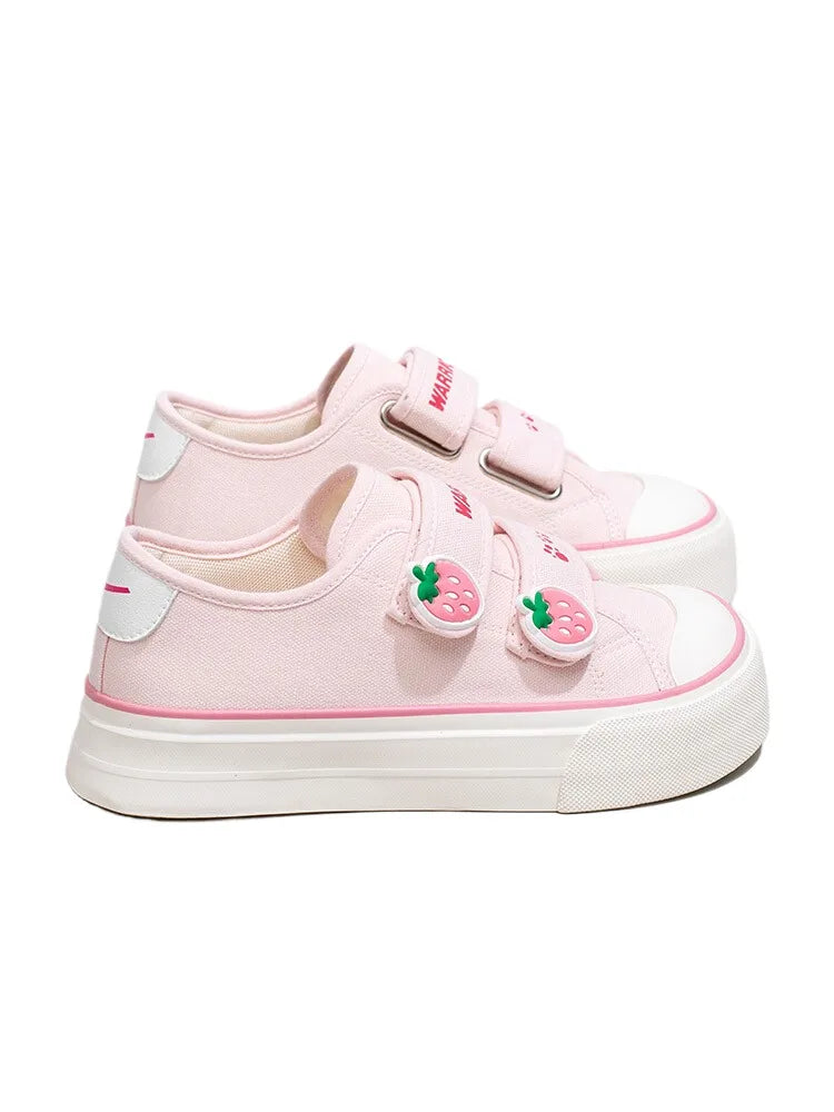Strawberry Powder Canvas Shoes