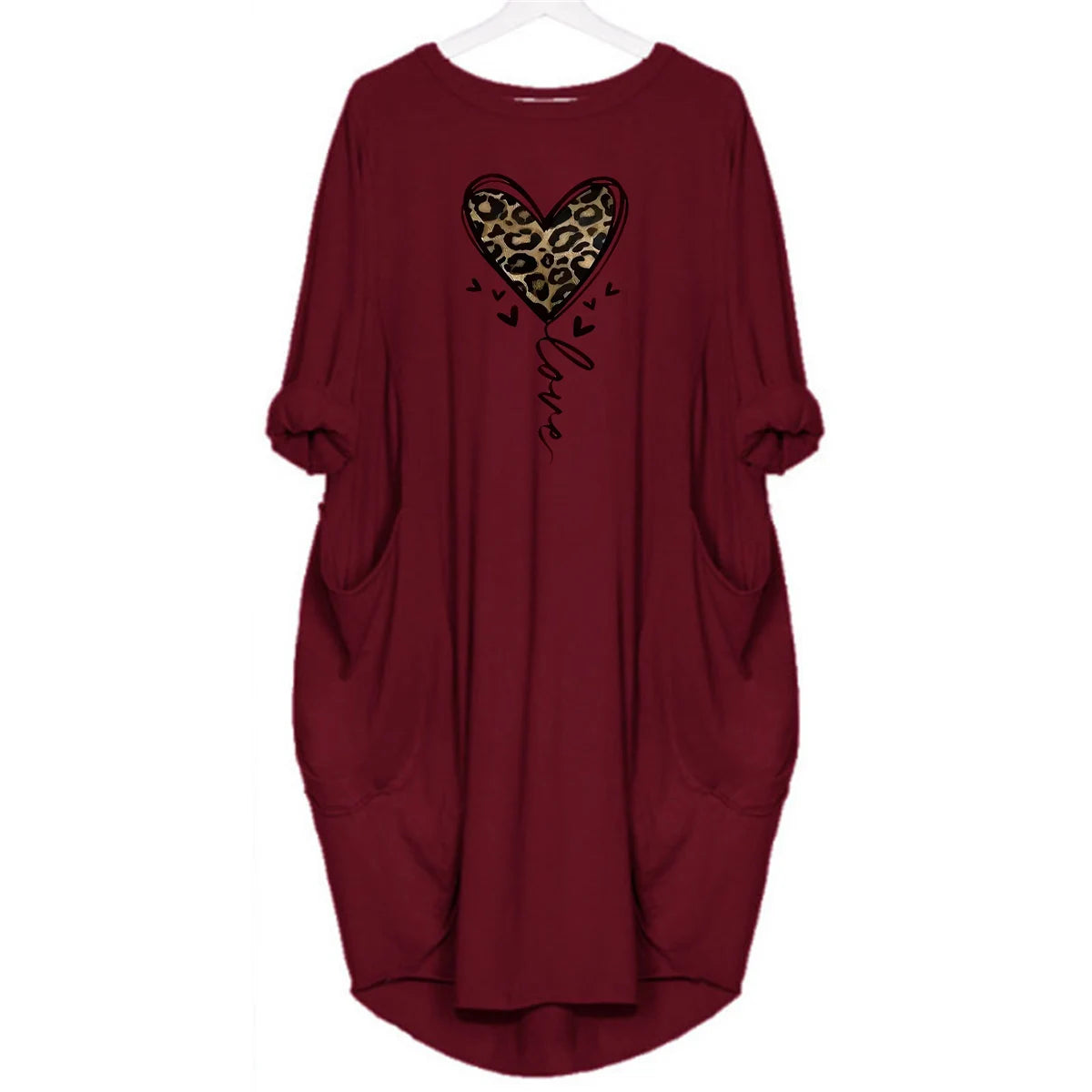 Heart Shaped  Tee Dress