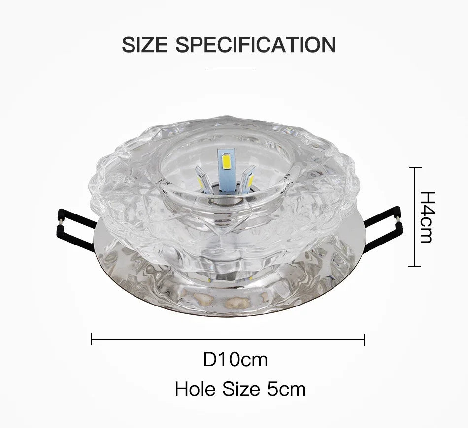 LED Ceiling Lamp for Aisle, Flush, Living Room, Crystal Corridor, Porch Light, Front Porch, Porch Light