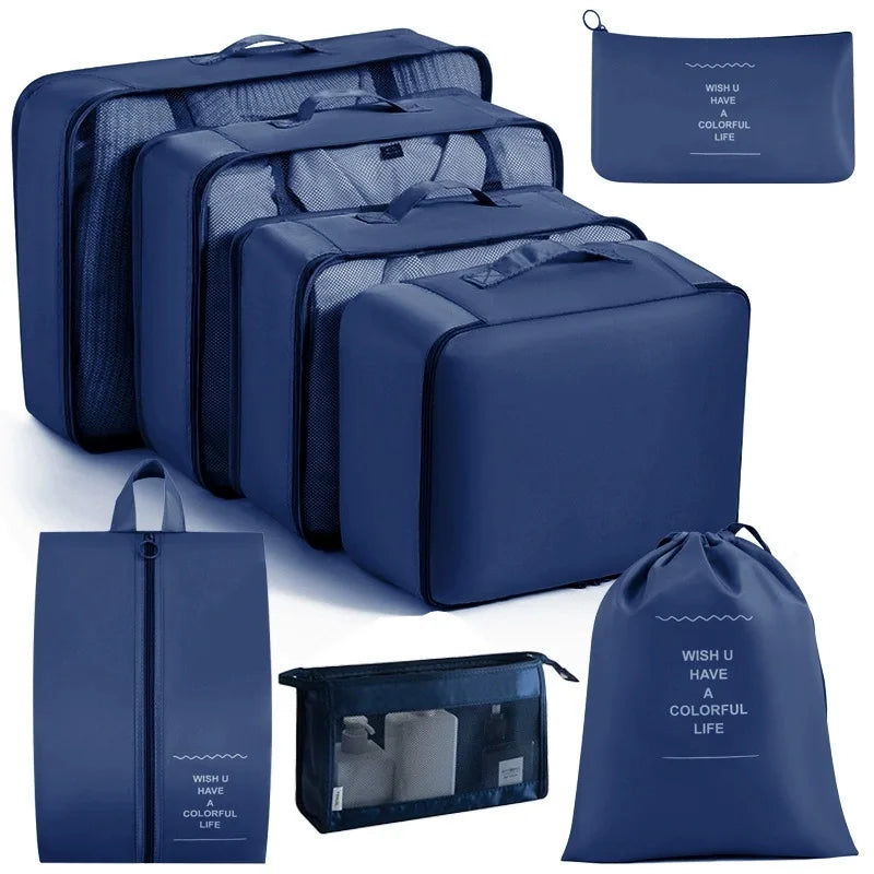7/8/9-piece Set Travel Storage Bags