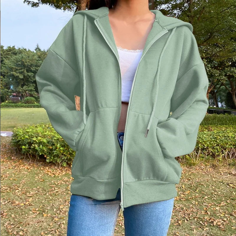 Drawstring Pockets Loose jackets