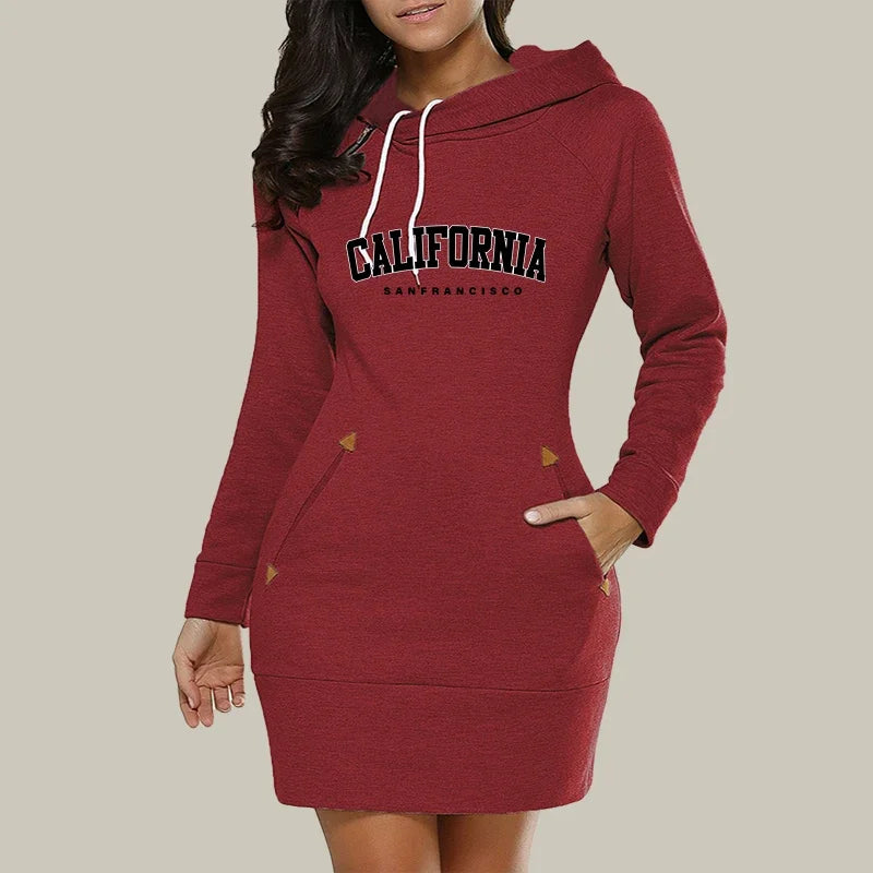 California Dress With Hood