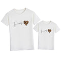 Leopard Heart Family T-shirt