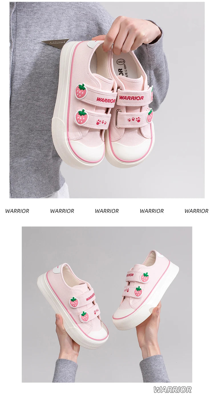 Strawberry Powder Canvas Shoes