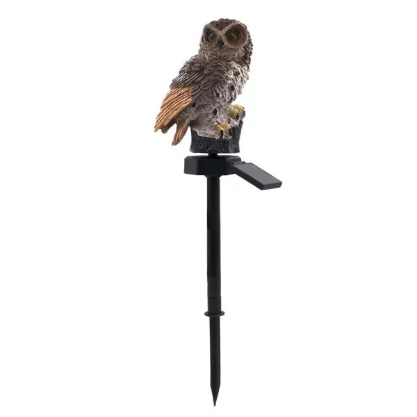 Owl Lights Outdoor Solar Powered Lawn Floor Lamp Waterproof Landscape Lighting Pathway LED Animal Lantern Yard Lawn Garden Decor