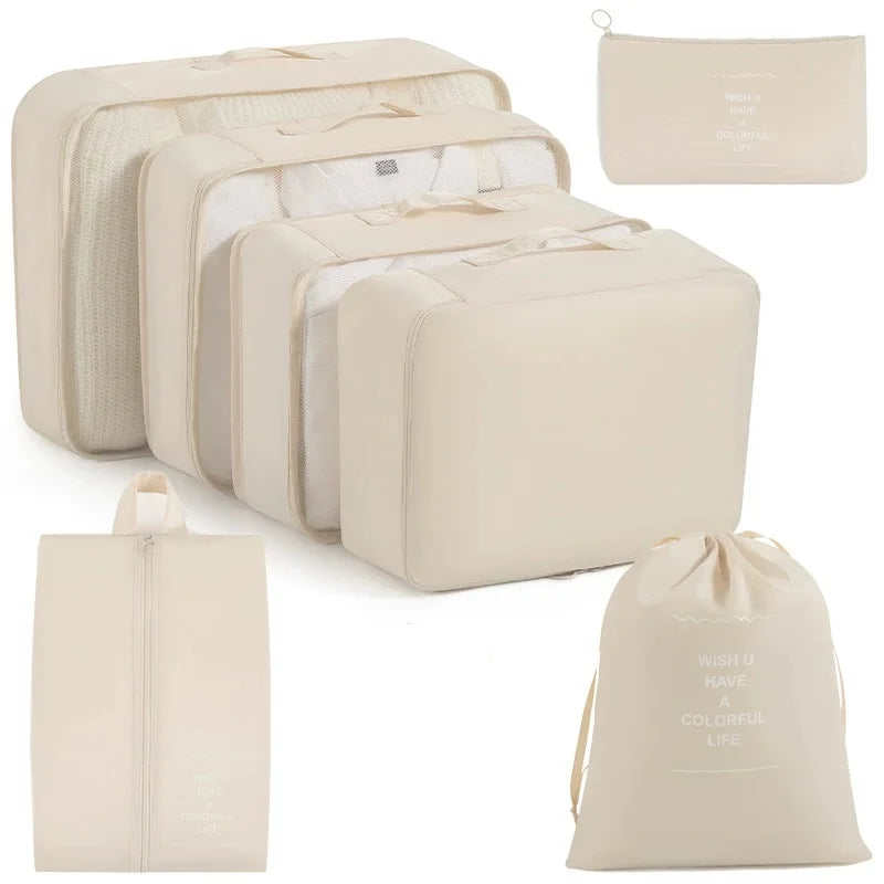 7/8/9-piece Set Travel Storage Bags