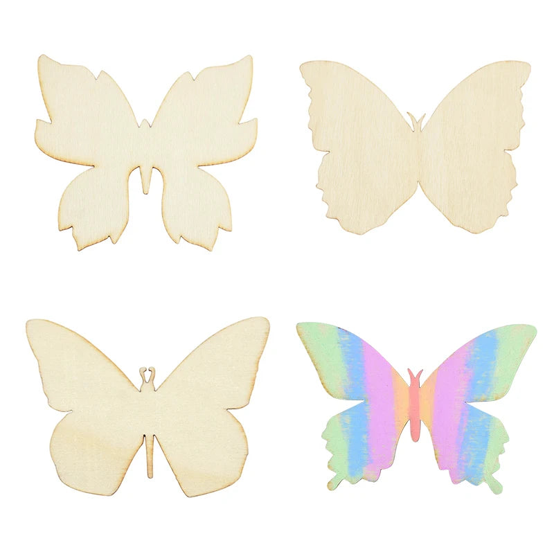 10pcs Wooden Butterfly templates