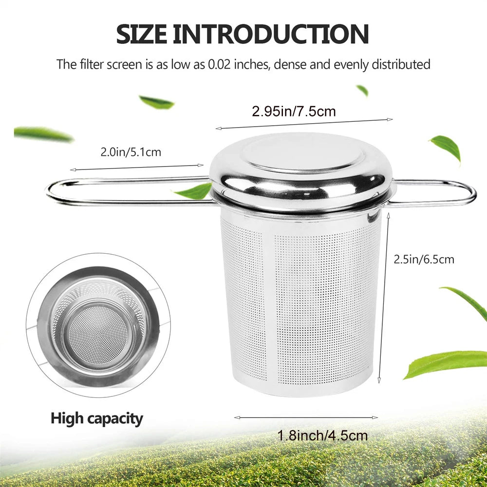 Stainless Steel Mesh Tea Infuser with Lid