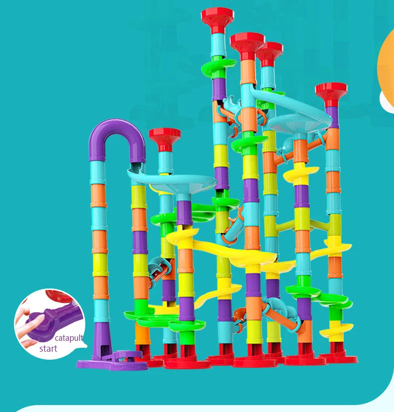 Marbles Run Catapult Track