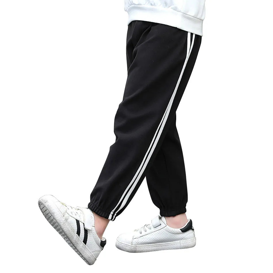 Kids Sports Pants Stylish Comfortable Unisex Children Lounge Pants Boy Girl Daily Wear Outdoor Play and School Casual Trousers