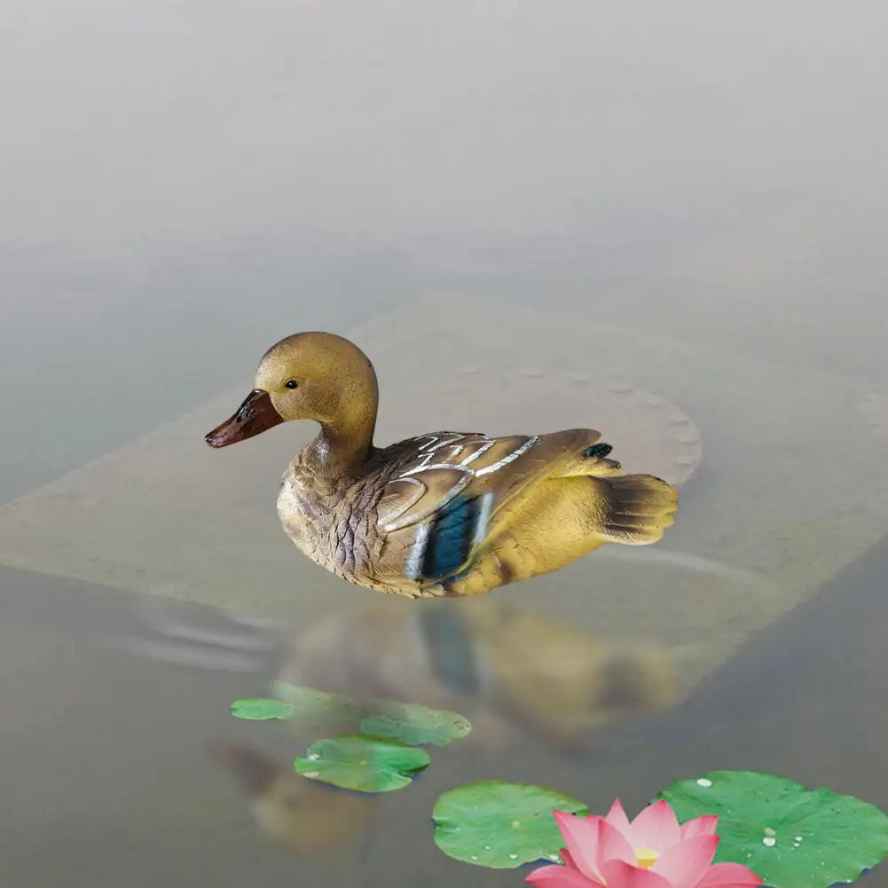 Floating Duck Sculpture Resin Duck Statue Garden Pond Landscape Decoration Floating Duck Outdoor Ornament Gift for Nature Lovers