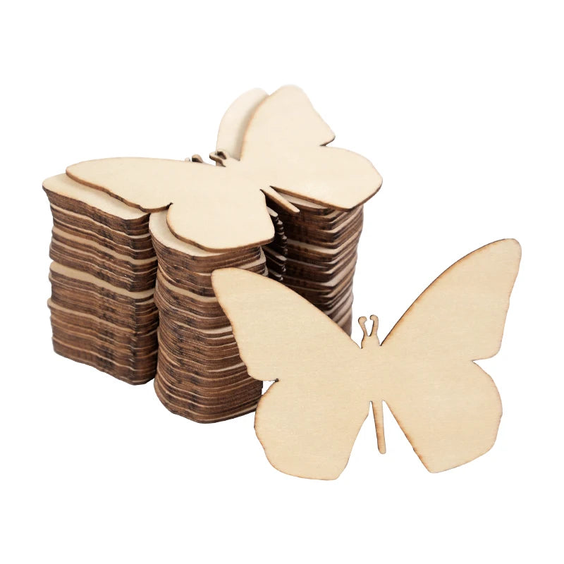 10pcs Wooden Butterfly templates