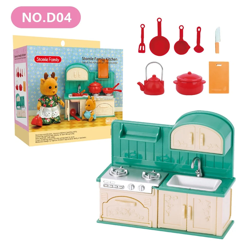 Miniature Furniture Forest Family
