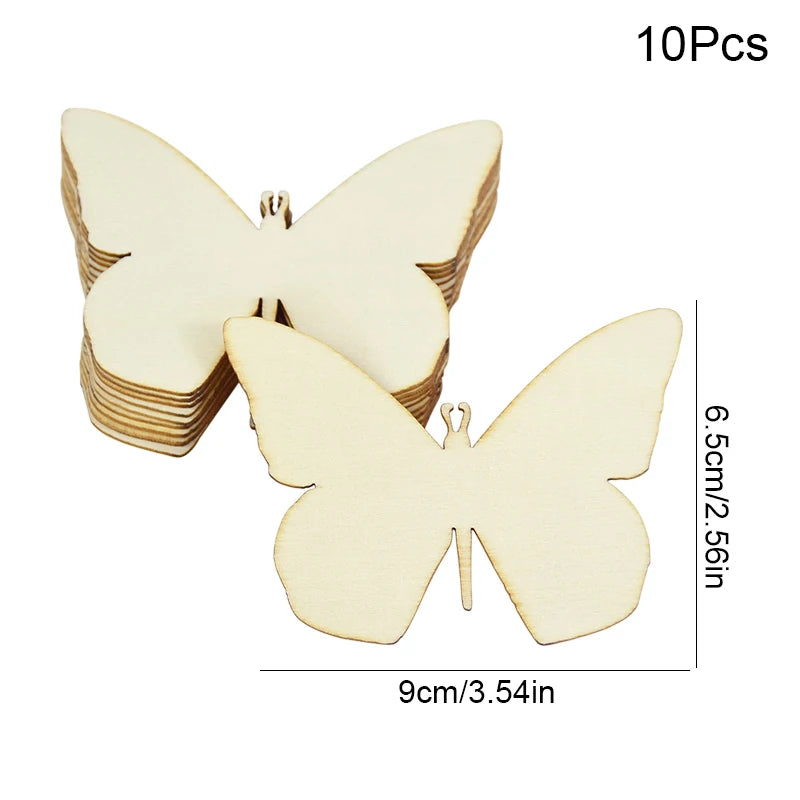 10pcs Wooden Butterfly templates