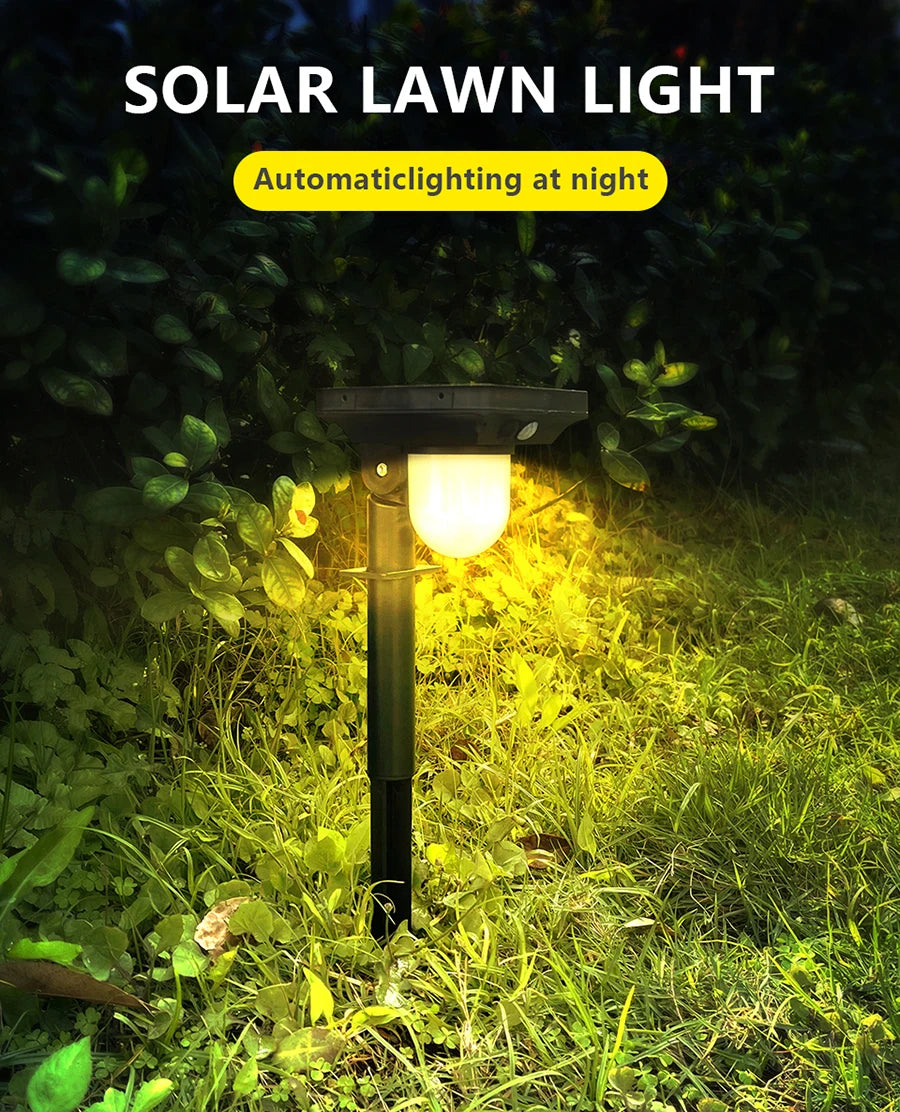 1-4PC Solar Landscape Spotlights Garden Motion Sensor Pathway Lights 3 Modes Waterproof Wall Lamp Patio Lawn Walkway Decor