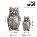 Garden Decor Realistic Owl Statue Scarecrow Fake Bird Scarer Lawn Garden Courtyard House Decorative Figurine Home Decoration Toy