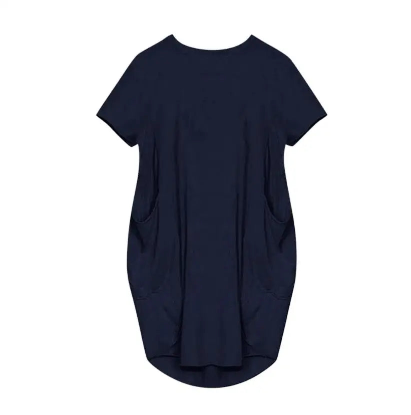 Plus Size Short Sleeve long dress