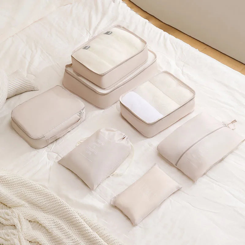 7/8/9-piece Set Travel Storage Bags