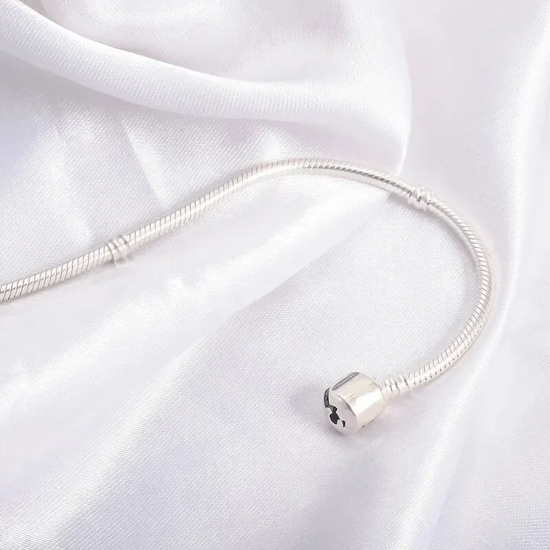 925 Silver Charm Bracelet Soft Smooth