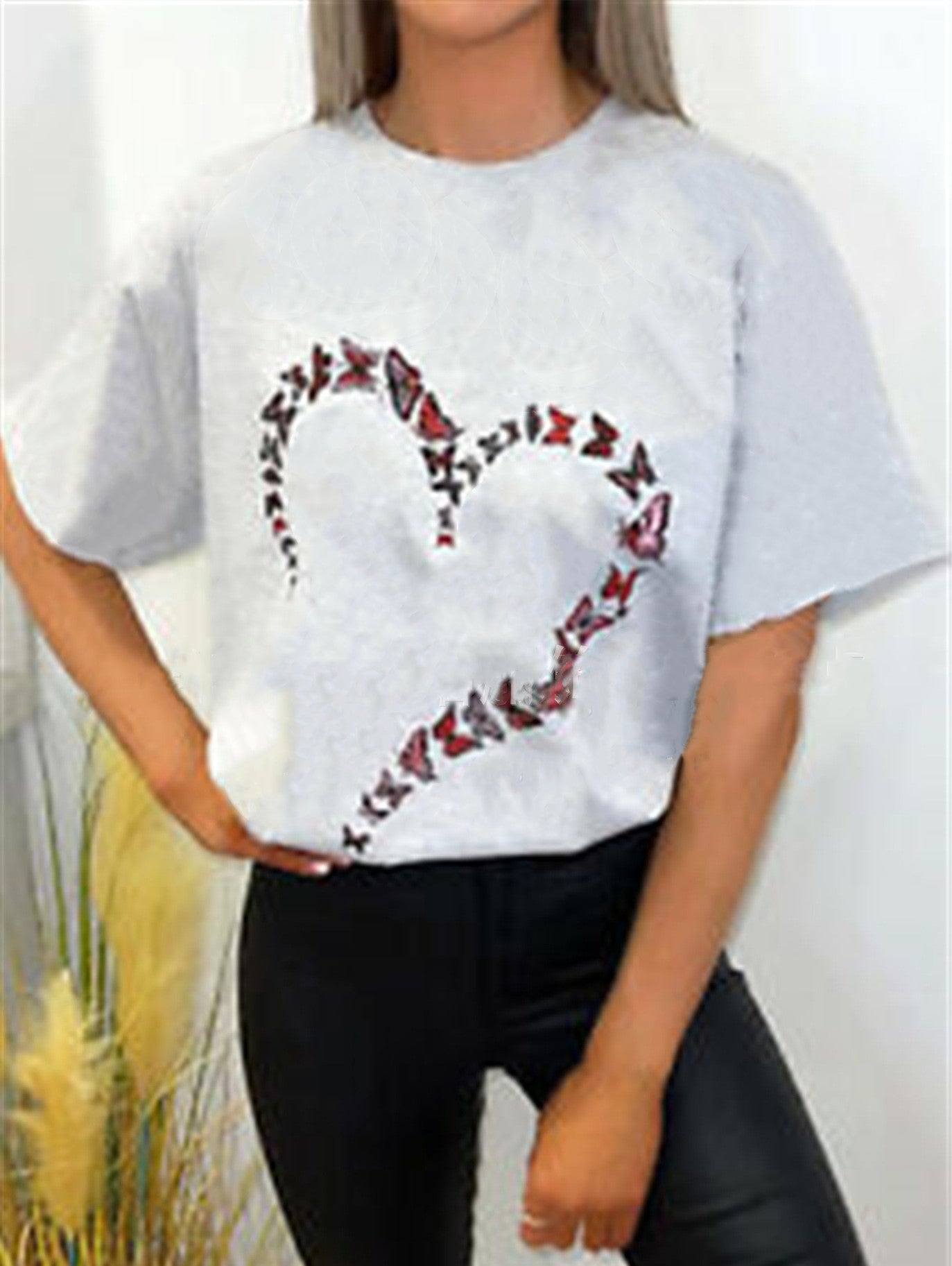 Heart print top