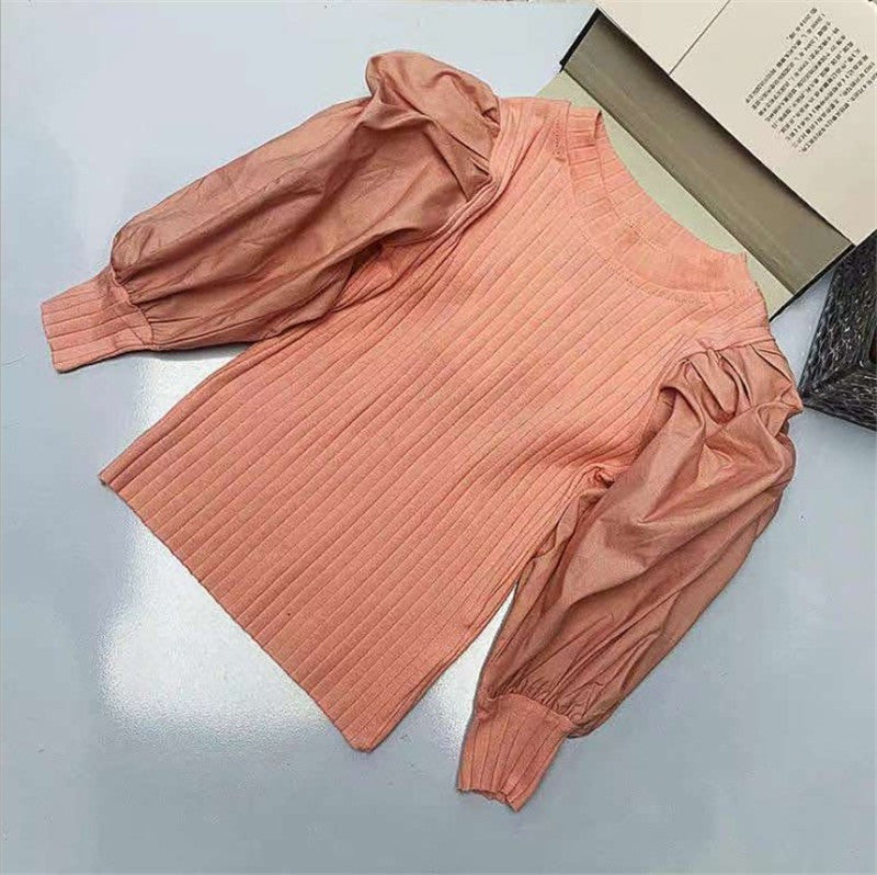 Puff Sleeve Bottoming Shirt