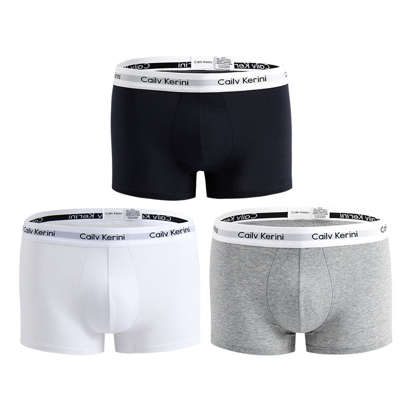 Men's Pure Cotton Boxer Brief Underwear Breathable