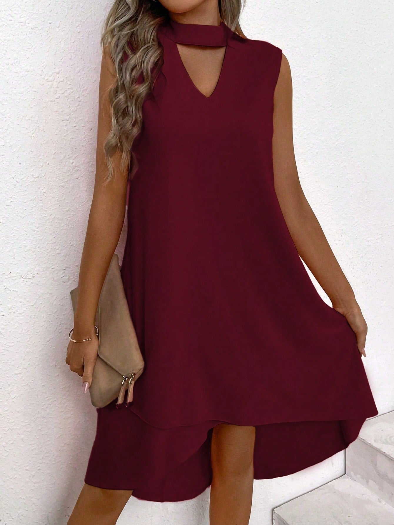 Ella Tie neck Dress