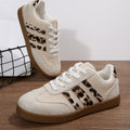 Vintage Leopard Print Versatile Women's Casual Shoes