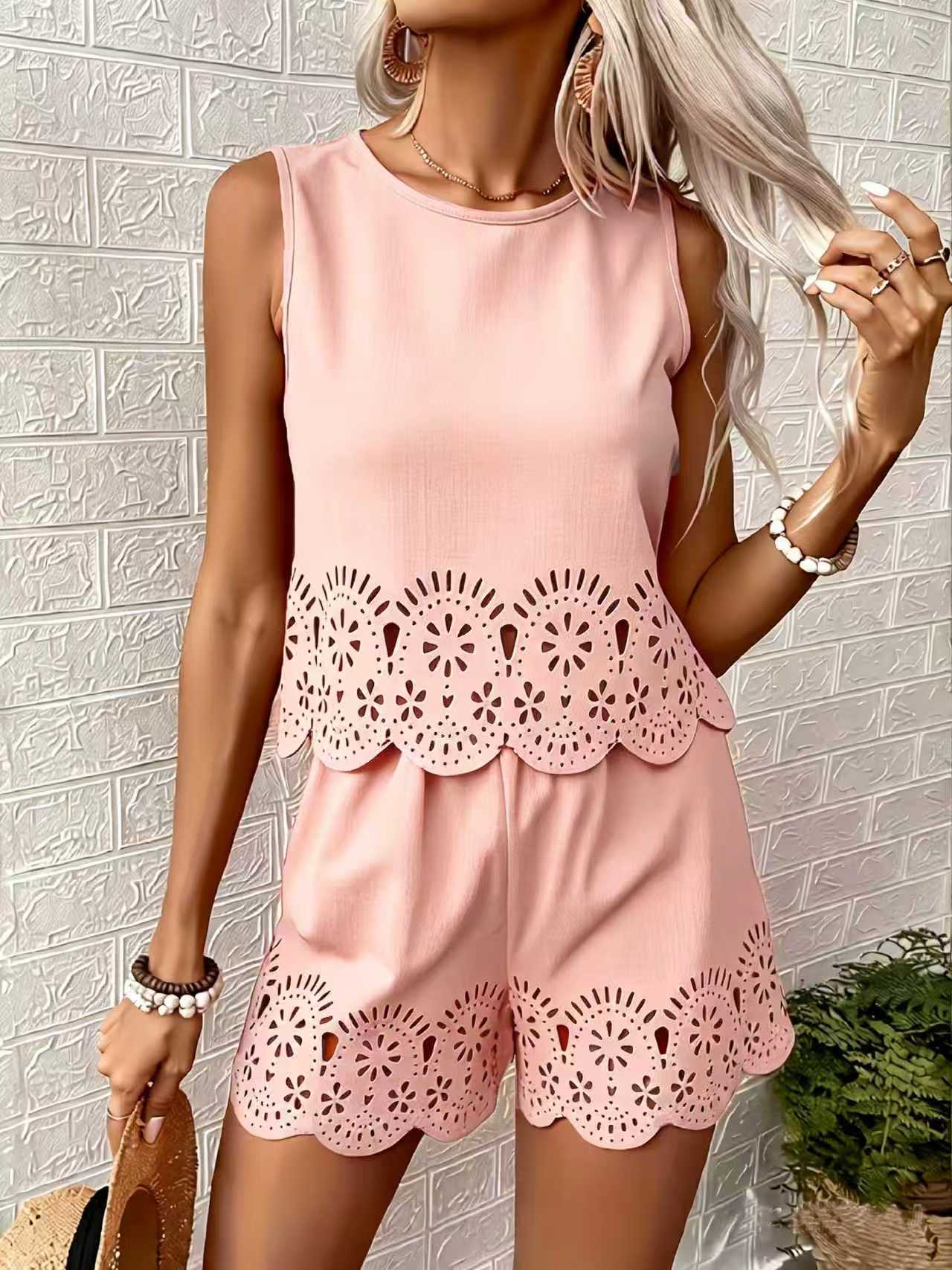 Elegant Hollow-Out Set For Women