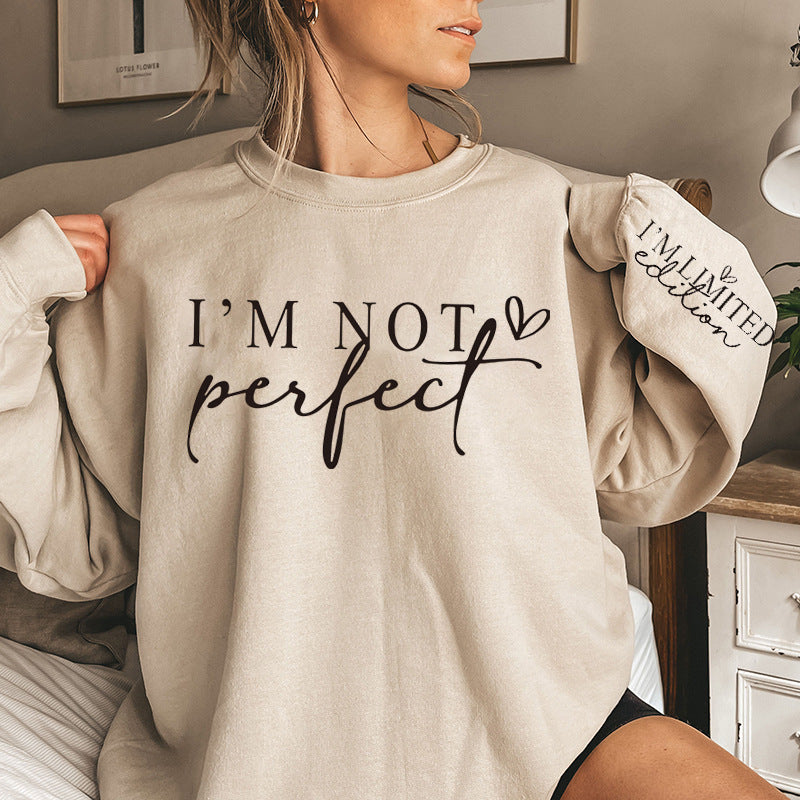 Cross-border Women's Fashionable Letter Printed Sweater