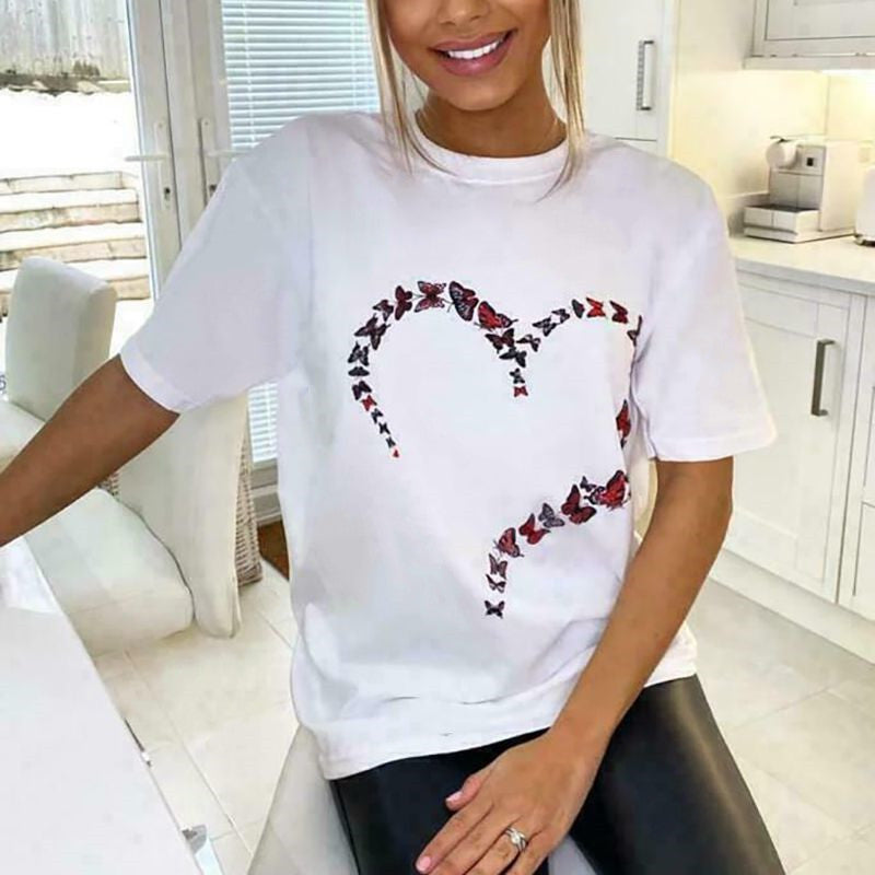 Heart print top