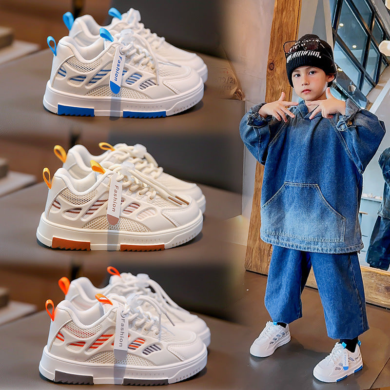 Childrens breathable trainers