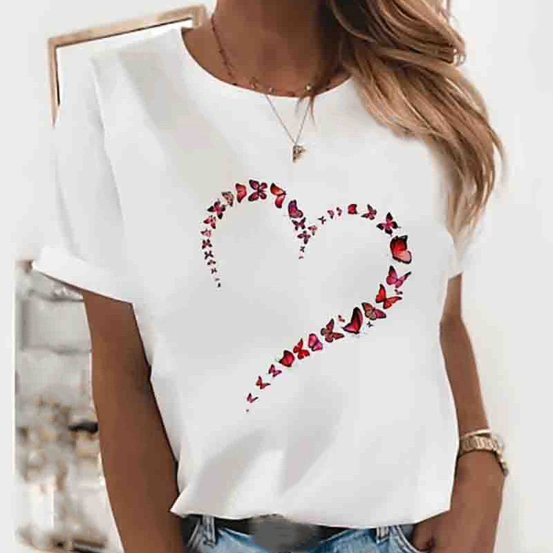 Heart print top