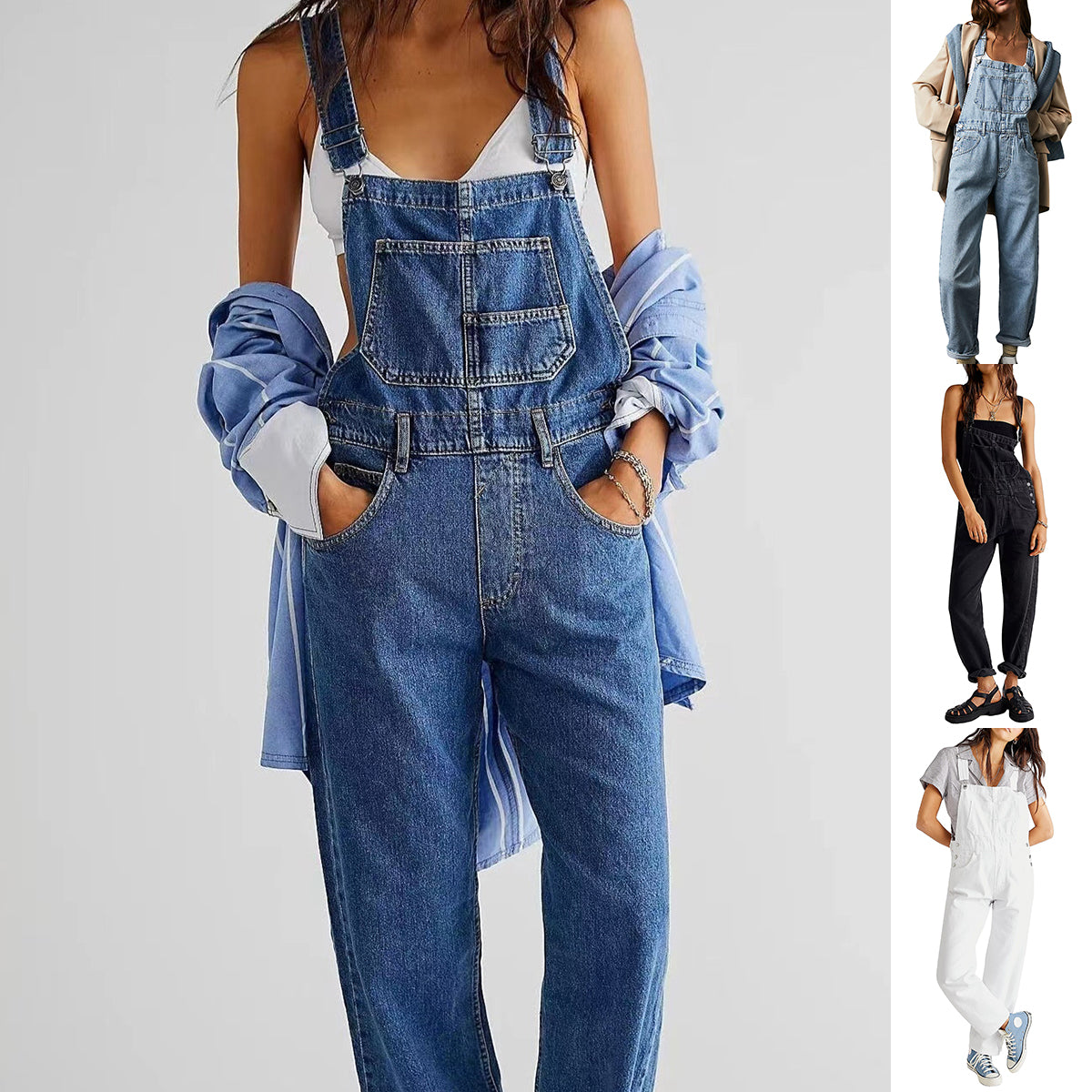 Chloe High-Waisted Jumpsuit with pockets