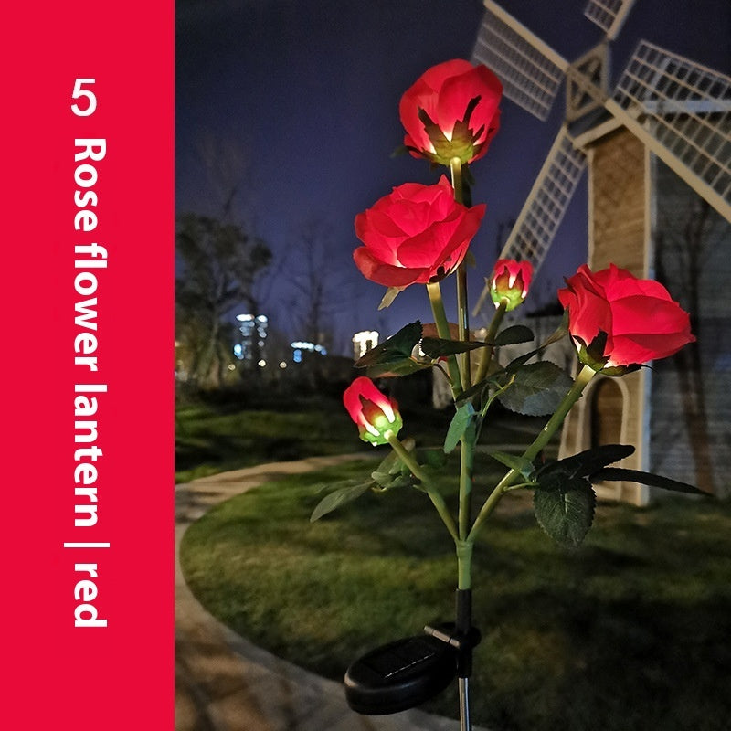 Color LED Solar Lawn Lamp Courtyard Ground Lamp