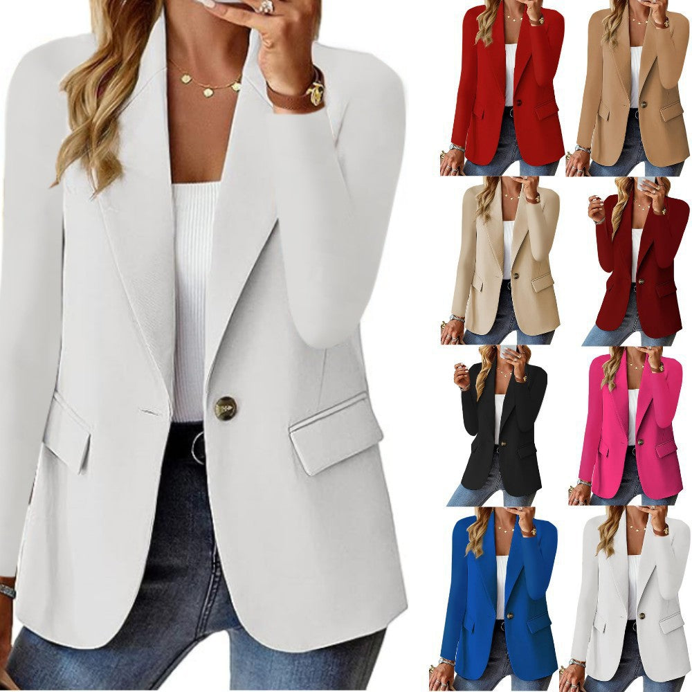 Lapel womens blazer
