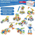 DIY Disassembly Soft Silicone Building Blocks Engineering Vehicle Robot Assembly Model Screw Tool Kit