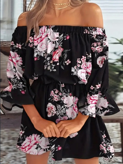 Boho Chic Off-Shoulder Summer Dress