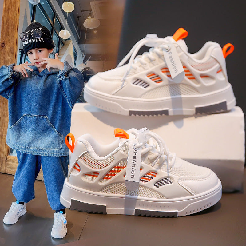 Childrens breathable trainers