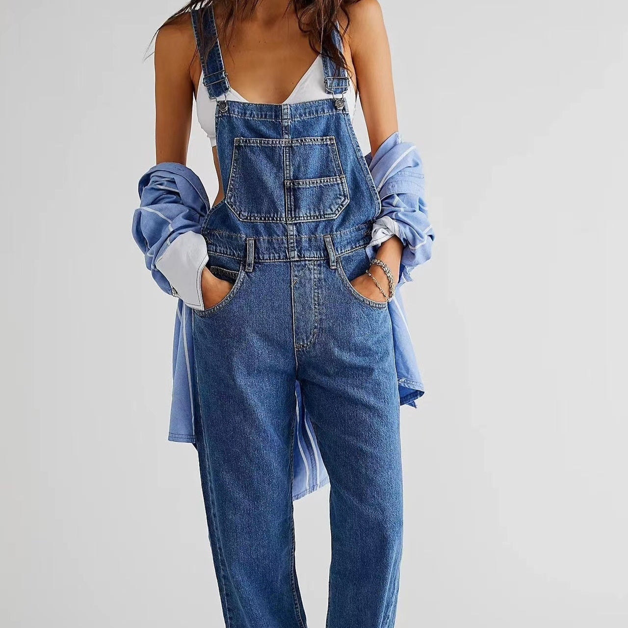 Chloe High-Waisted Jumpsuit with pockets