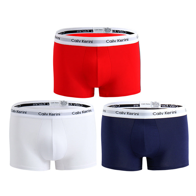 Men's Pure Cotton Boxer Brief Underwear Breathable