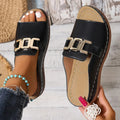 Chain Wedges Sandals