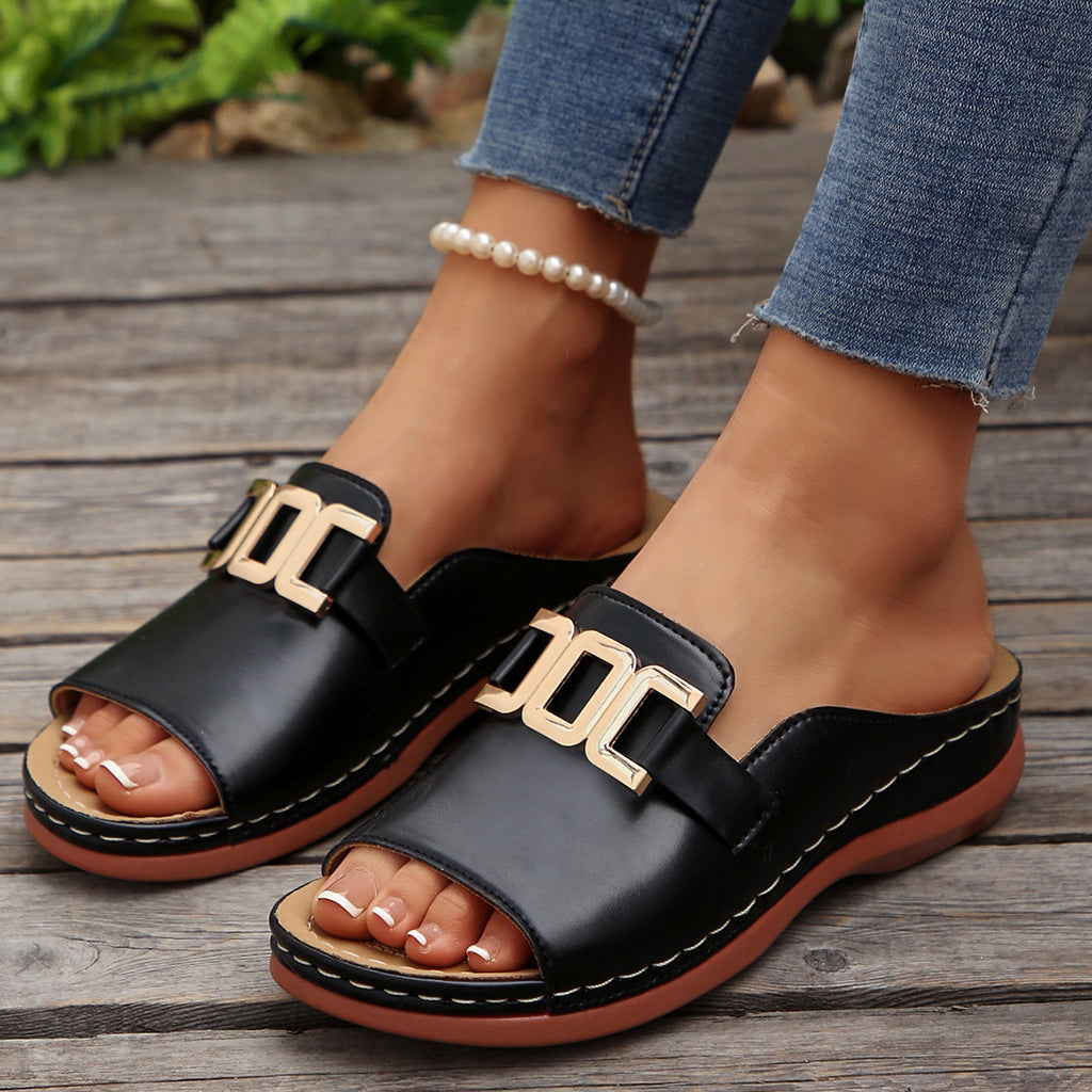 Chain Wedges Sandals