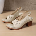 Hollow-out Sandals With A Buckle